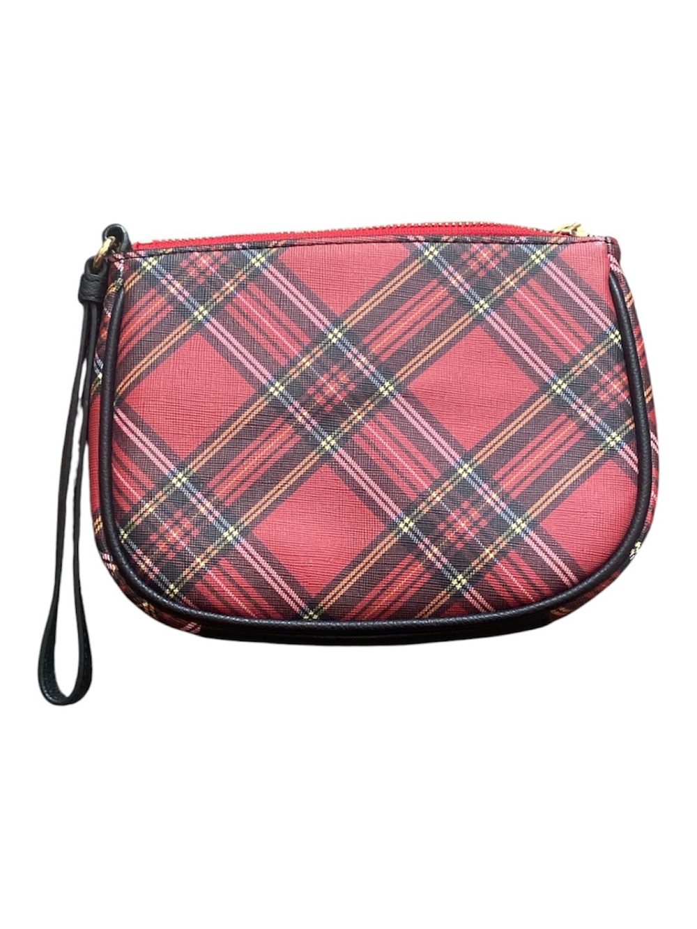 Women’s Red Plaid Wristlet Clutch